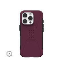 Load image into Gallery viewer, UAG Civilian Rugged Slim iPhone 16 Pro 6.3 Case &amp; MagSafe - Bordeaux