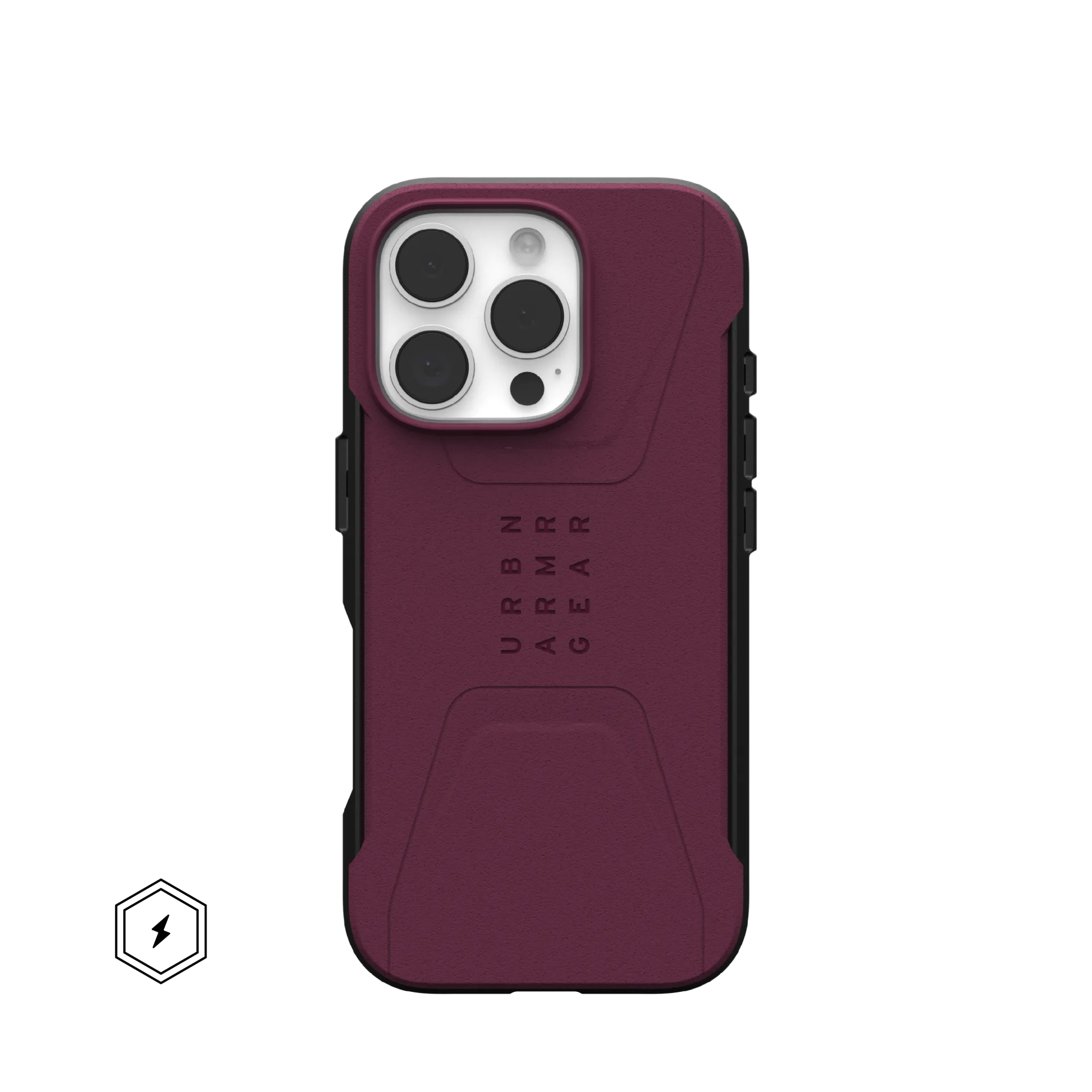 UAG Civilian Rugged Slim iPhone 16 Pro Max 6.9 Case & MagSafe - Bordeaux