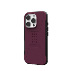 UAG Civilian Rugged Slim iPhone 16 Pro 6.3 Case & MagSafe - Bordeaux