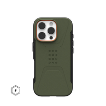 Load image into Gallery viewer, UAG Civilian Rugged Slim iPhone 16 Pro 6.3 Case &amp; MagSafe - Olive