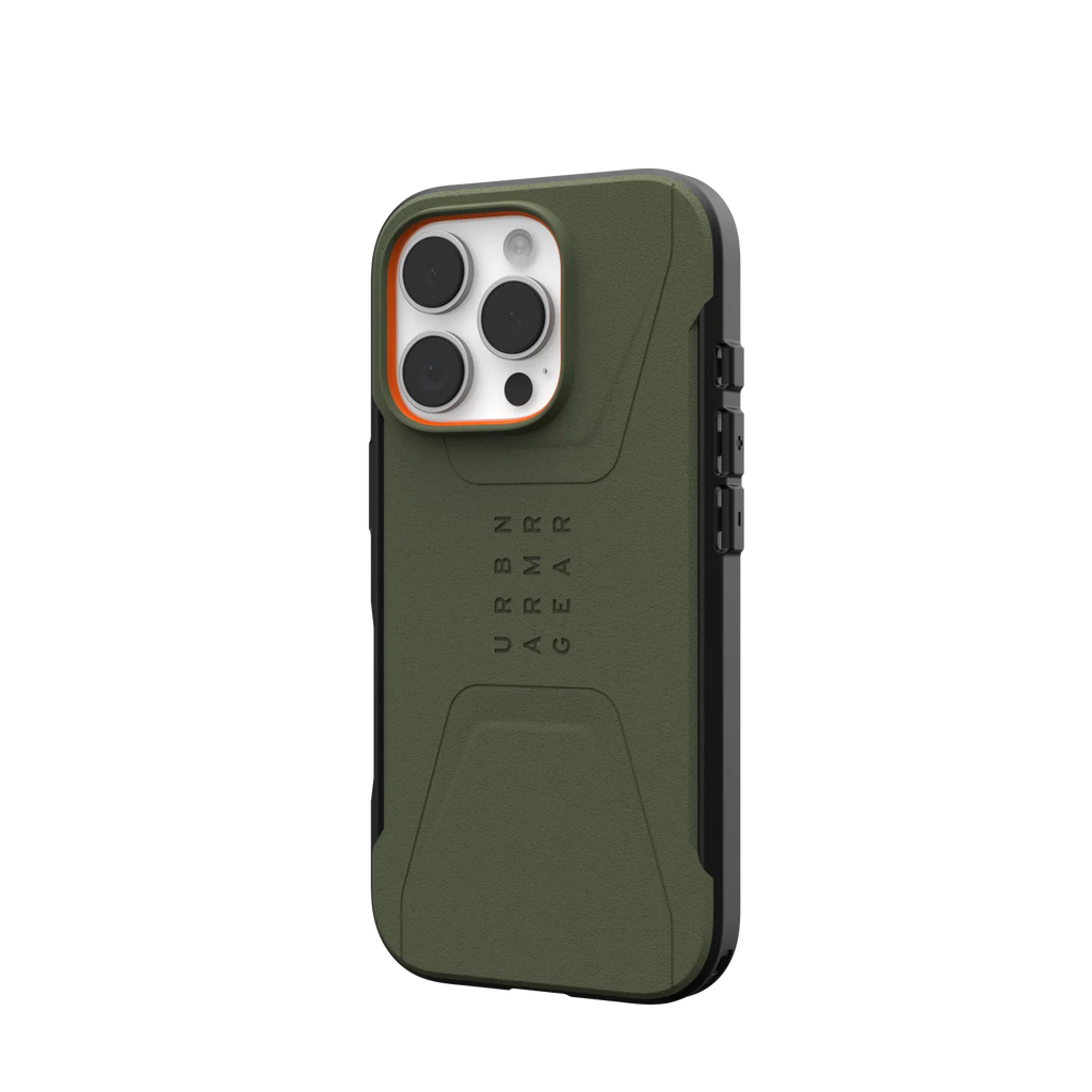 UAG Civilian Rugged Slim iPhone 16 Pro 6.3 Case & MagSafe - Olive