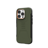 UAG Civilian Rugged Slim iPhone 16 Pro 6.3 Case & MagSafe - Olive