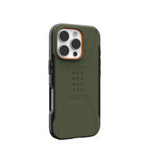 Load image into Gallery viewer, UAG Civilian Rugged Slim iPhone 16 Pro 6.3 Case &amp; MagSafe - Olive