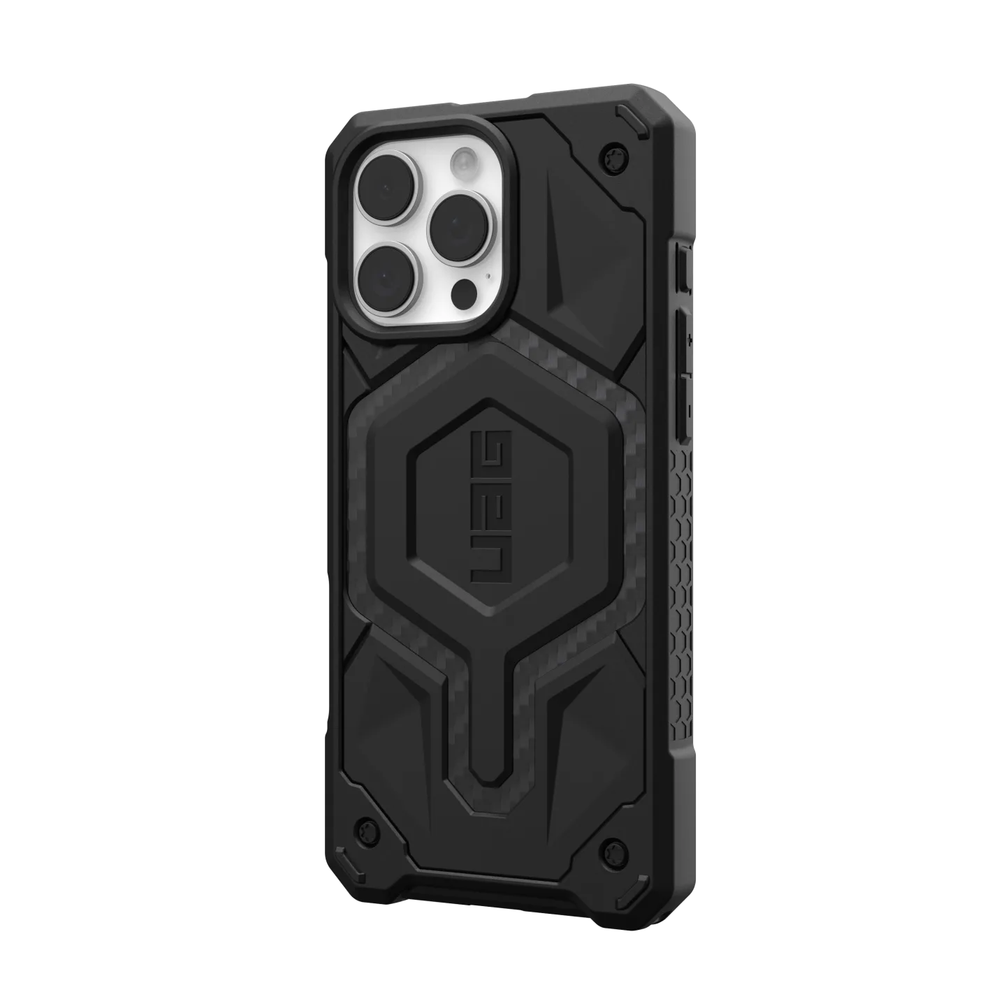 UAG Monarch Pro iPhone 16 Pro Max 6.9 Case & MagSafe - Carbon Fibre Black