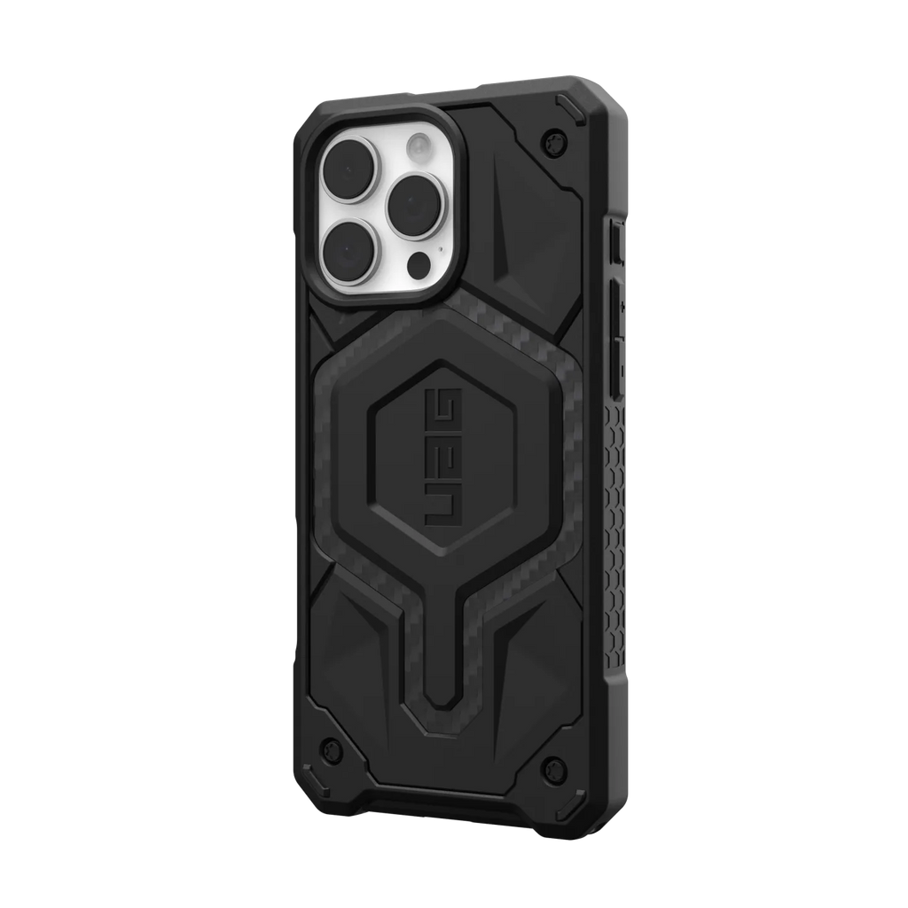 UAG Monarch Pro iPhone 16 Pro Max 6.9 Case & MagSafe - Carbon Fibre Black