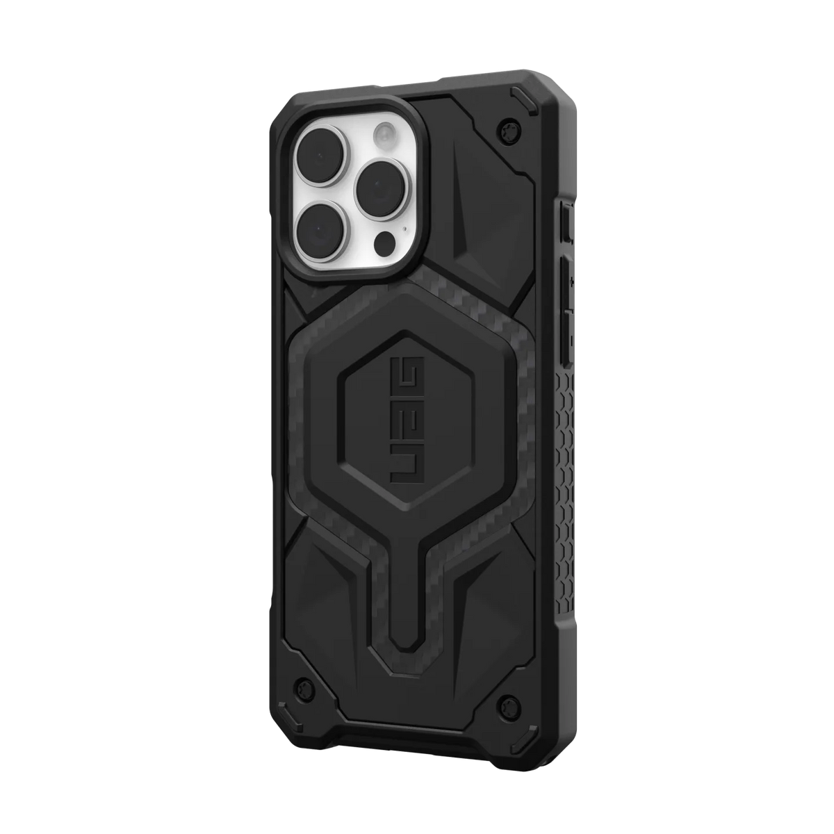 UAG Monarch Pro iPhone 16 Pro Max 6.9 Case & MagSafe - Carbon Fibre Black
