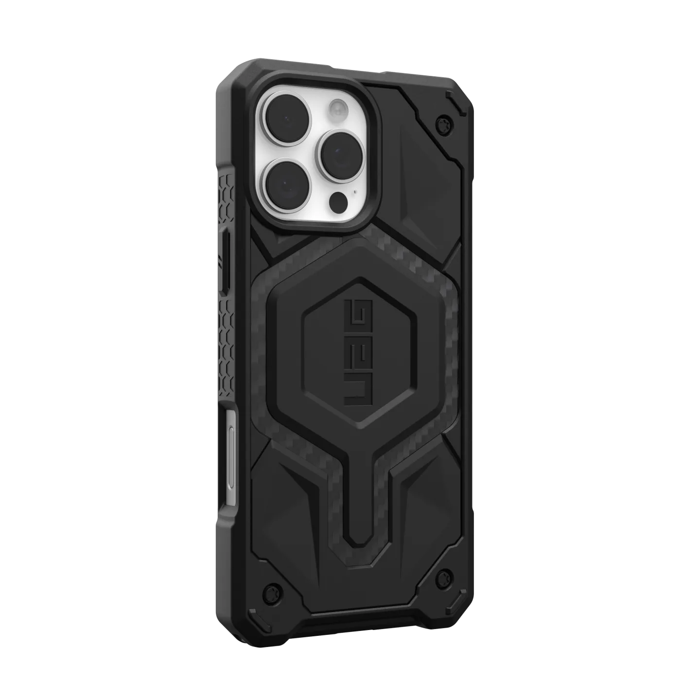 UAG Monarch Pro iPhone 16 Pro Max 6.9 Case & MagSafe - Carbon Fibre Black