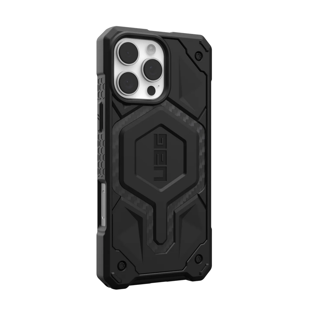 UAG Monarch Pro iPhone 16 Pro Max 6.9 Case & MagSafe - Carbon Fibre Black