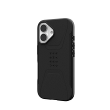 Load image into Gallery viewer, UAG Civilian Rugged Slim iPhone 16 Standard 6.1 Case &amp; MagSafe - Black