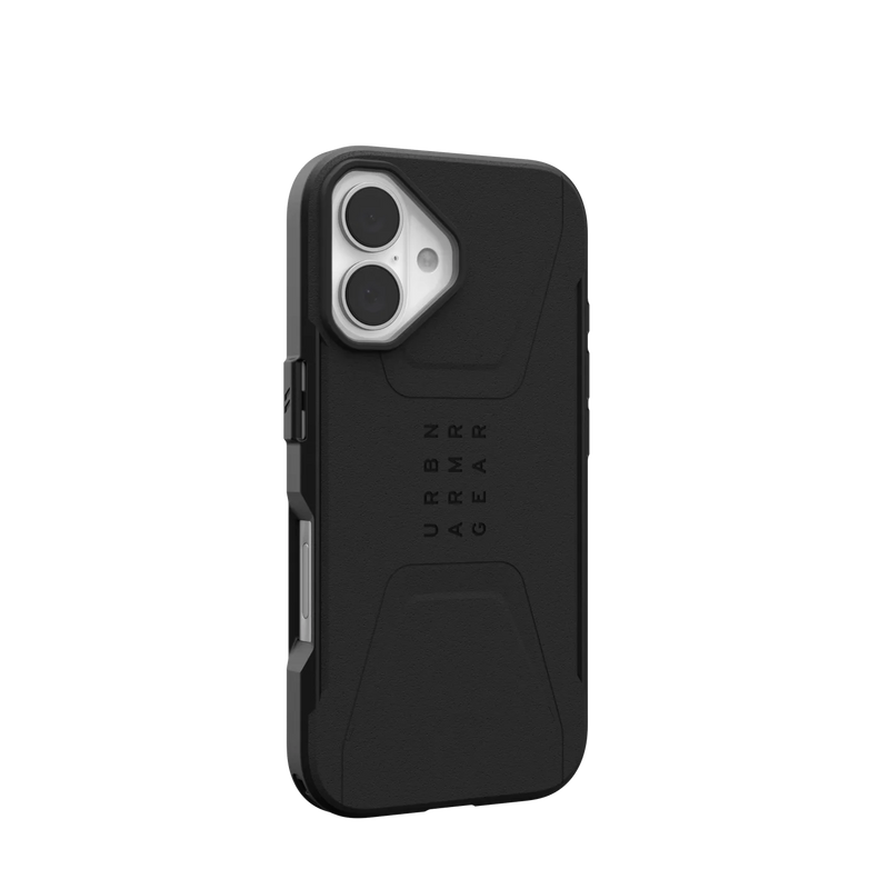 UAG Civilian Rugged Slim iPhone 16 Plus 6.7 Case & MagSafe - Black
