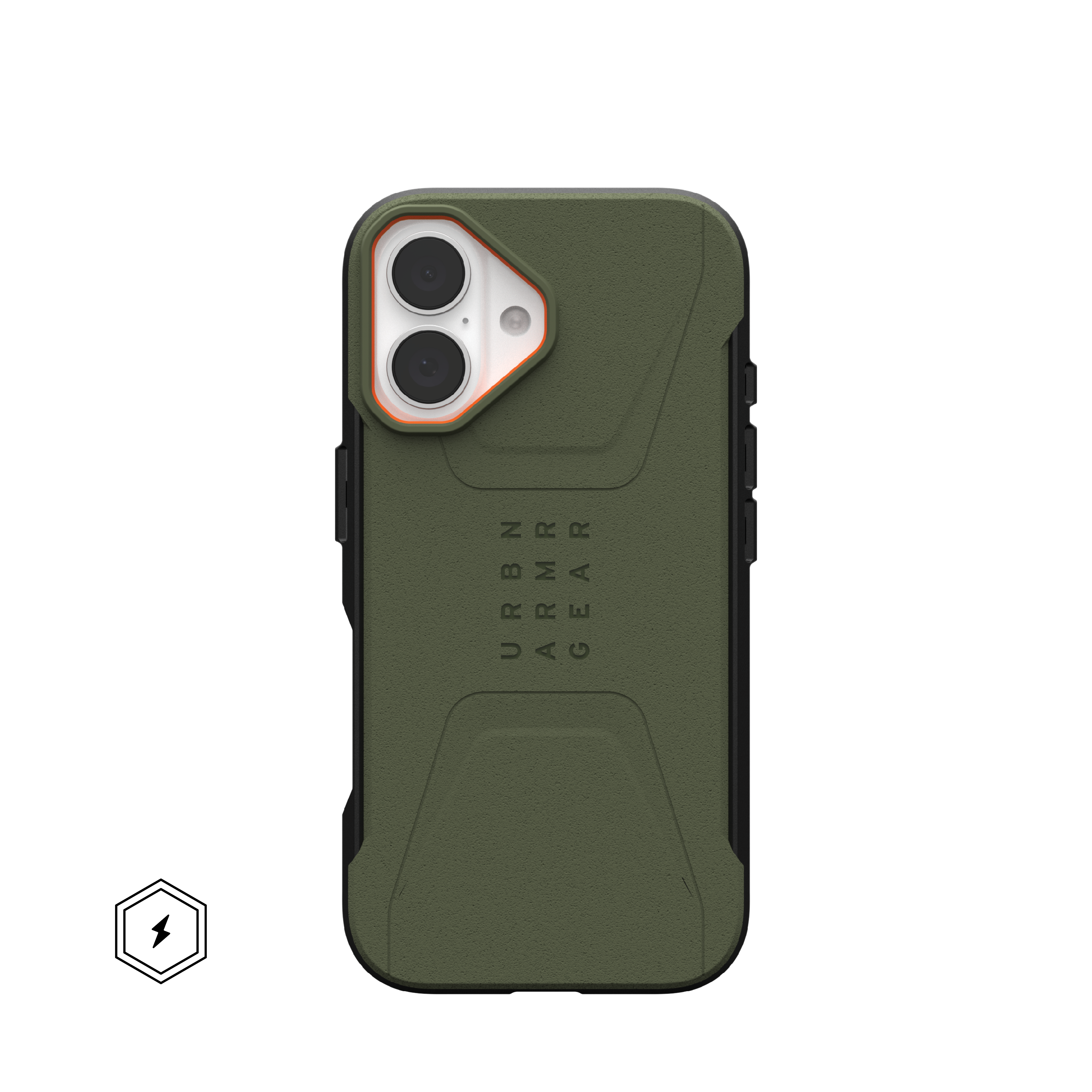 UAG Civilian Rugged Slim iPhone 16 Standard 6.1 Case & MagSafe - Olive