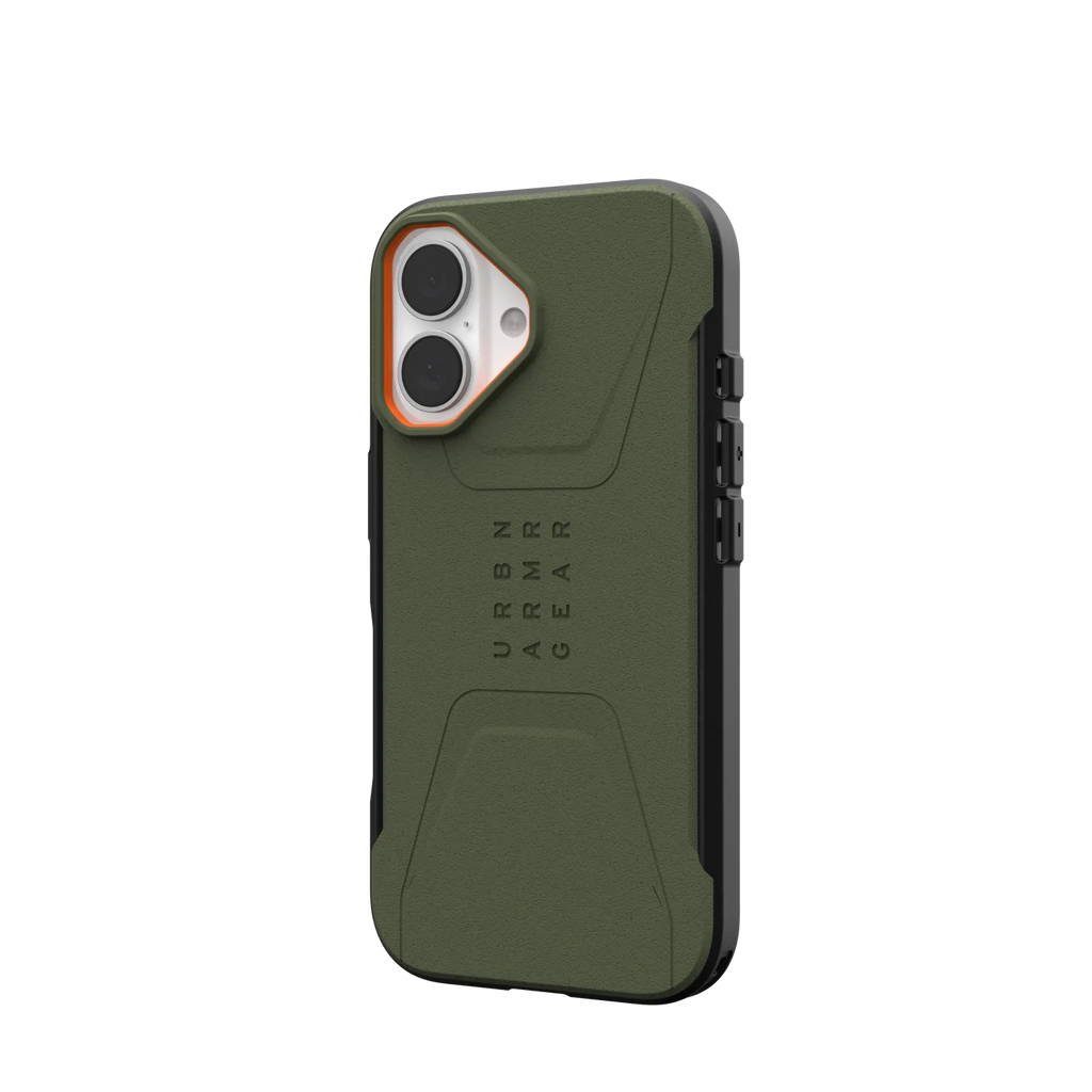 UAG Civilian Rugged Slim iPhone 16 Standard 6.1 Case & MagSafe - Olive