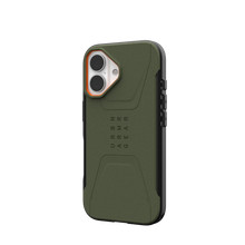 Load image into Gallery viewer, UAG Civilian Rugged Slim iPhone 16 Standard 6.1 Case &amp; MagSafe - Olive