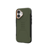 UAG Civilian Rugged Slim iPhone 16 Standard 6.1 Case & MagSafe - Olive