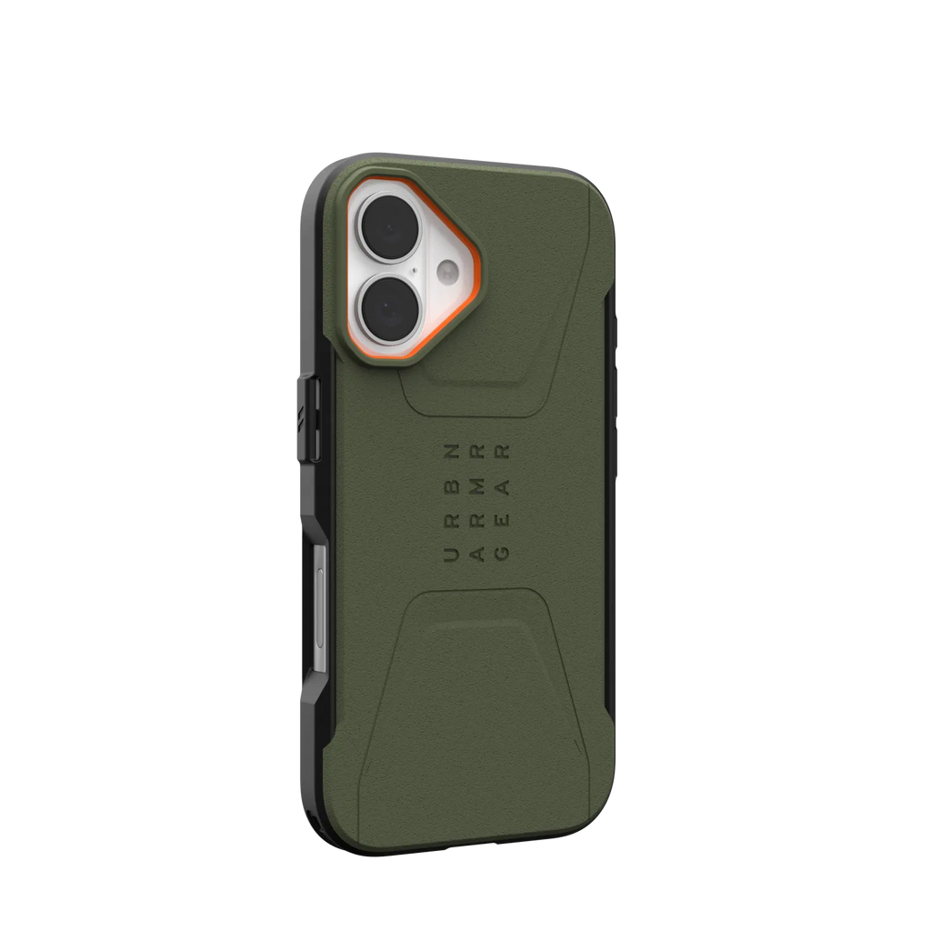 UAG Civilian Rugged Slim iPhone 16 Standard 6.1 Case & MagSafe - Olive