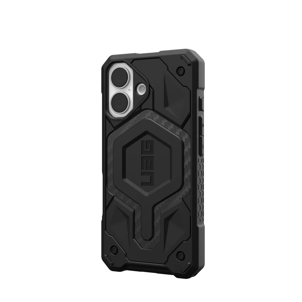 UAG Monarch Pro iPhone 16 Plus 6.7 Case & MagSafe - Carbon Fibre Black