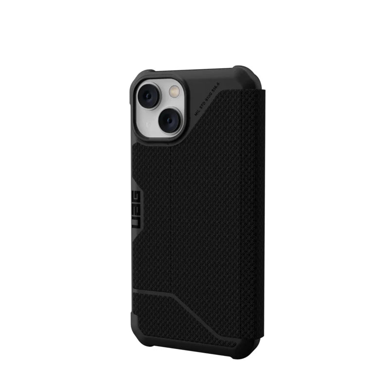 UAG Metropolis Rugged Folio Case Kevlar iPhone 14 / 13 Standard 6.1 Black