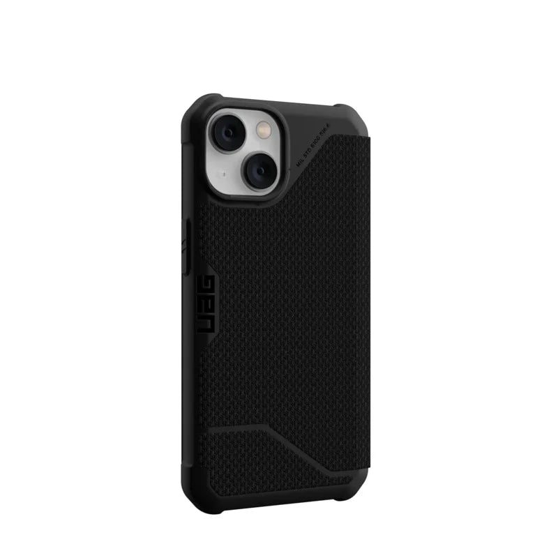 UAG Metropolis Rugged Folio Case Kevlar iPhone 14 / 13 Standard 6.1 Black