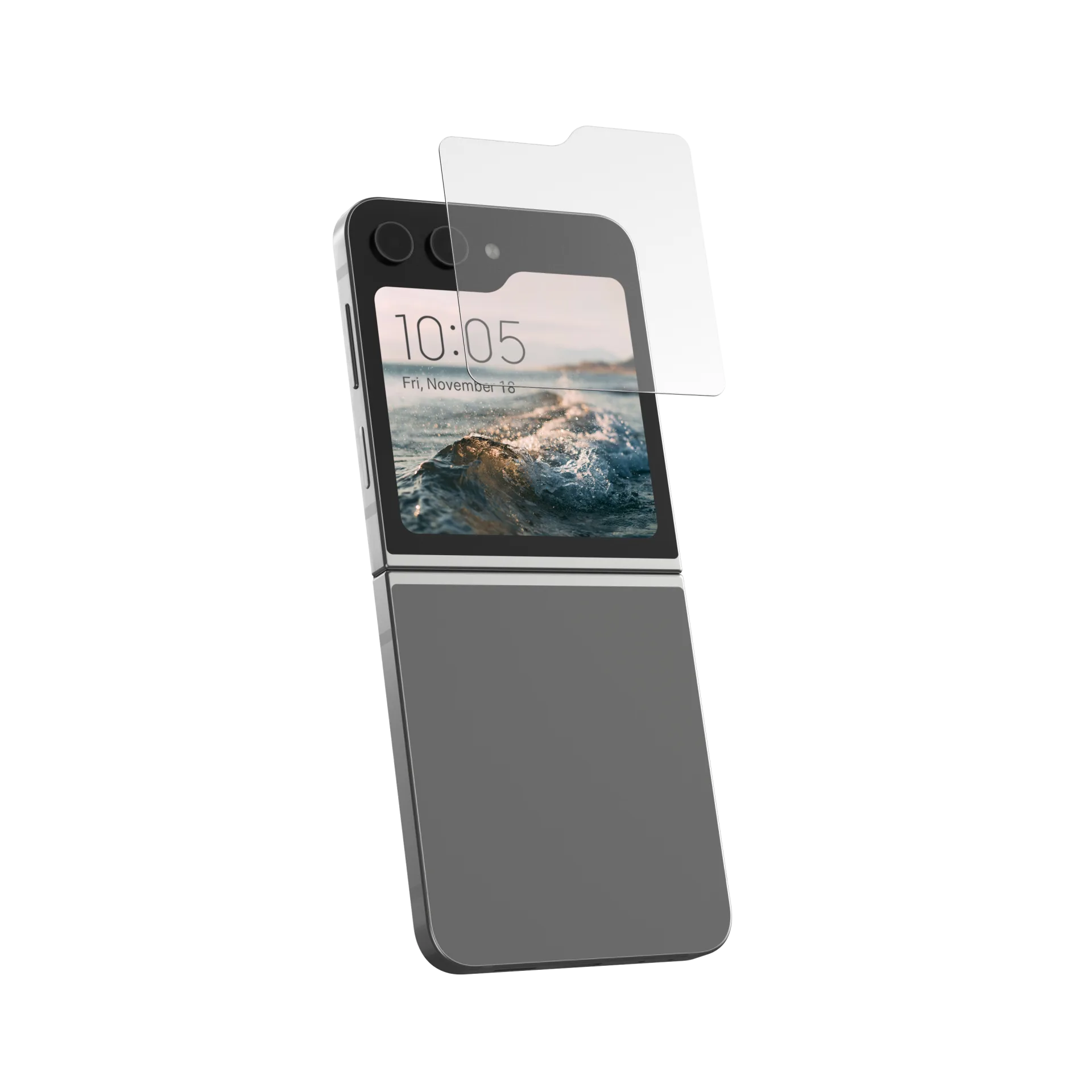 UAG Glass Screen Protector Shield for Samsung Galaxy Z Flip 6 / Flip 7 FE - Clear