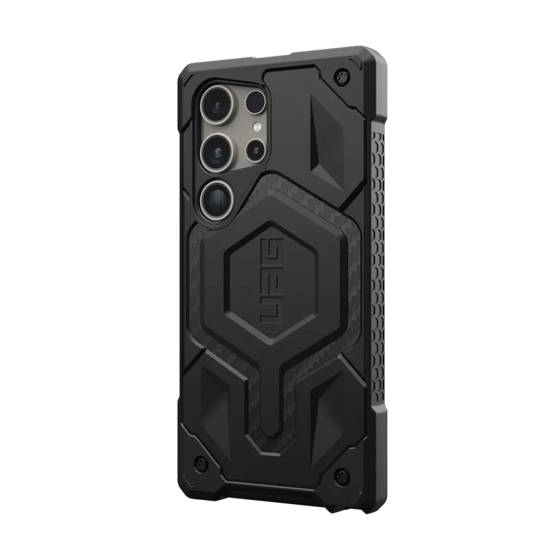 UAG Monarch Pro Rugged Case & Magnet Samsung S25 Ultra 5G 6.9 - Carbon Fibre