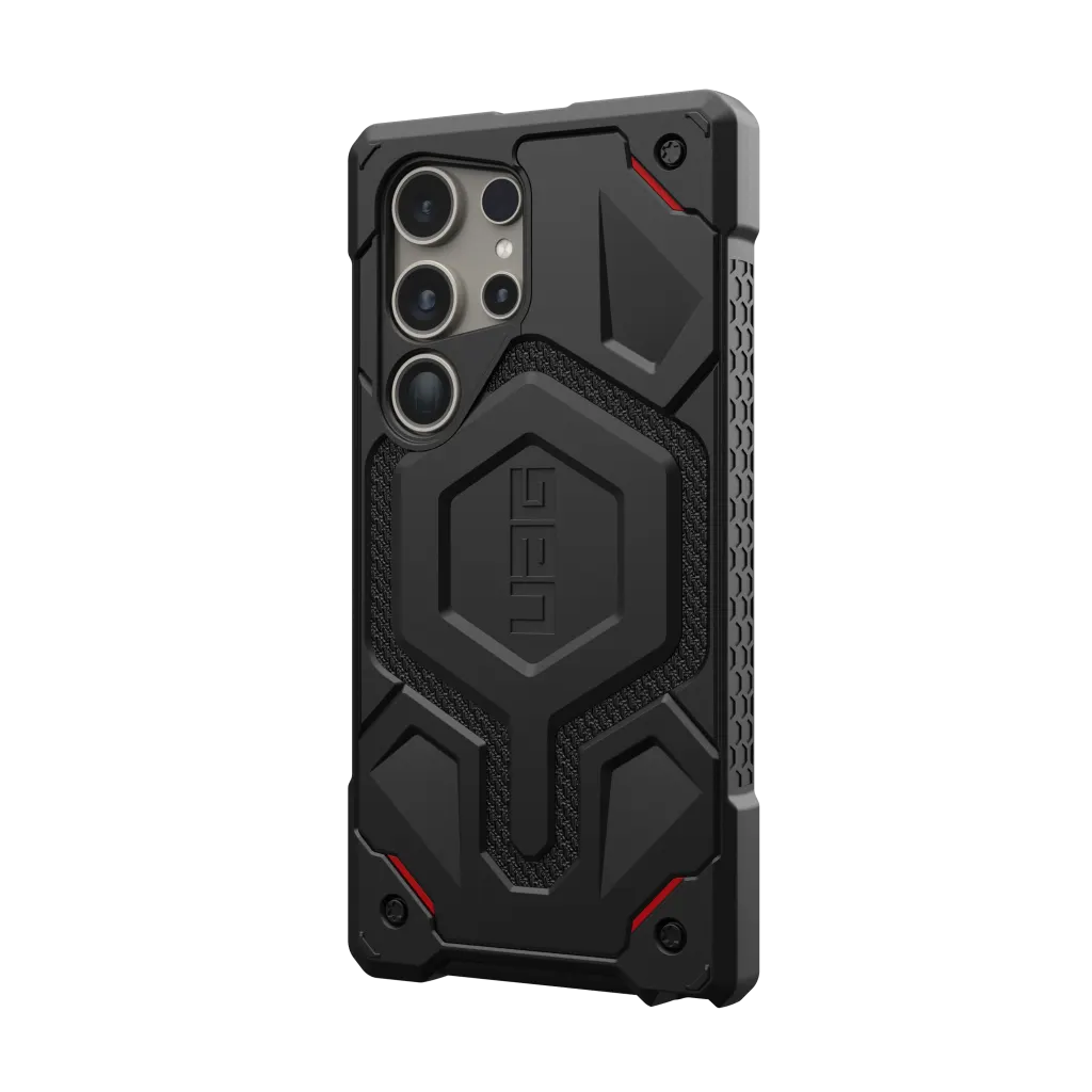 UAG Monarch Pro Rugged Case & Magnet Samsung S24 Ultra 5G 6.8 - Kevlar Black