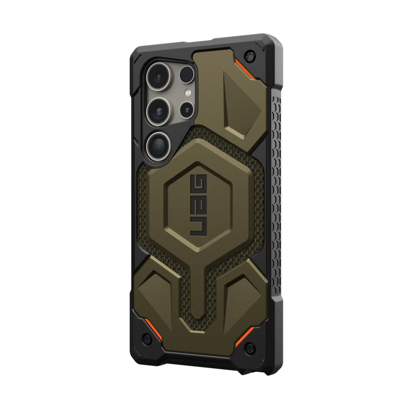 UAG Monarch Pro Rugged Case & Magnet Samsung S24 Ultra 5G 6.8 - Kevlar Green
