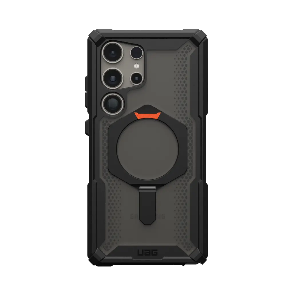 UAG Plasma XTE Pro Case & Kickstand & Magnet Samsung S24 Ultra 5G 6.8 - Black Orange
