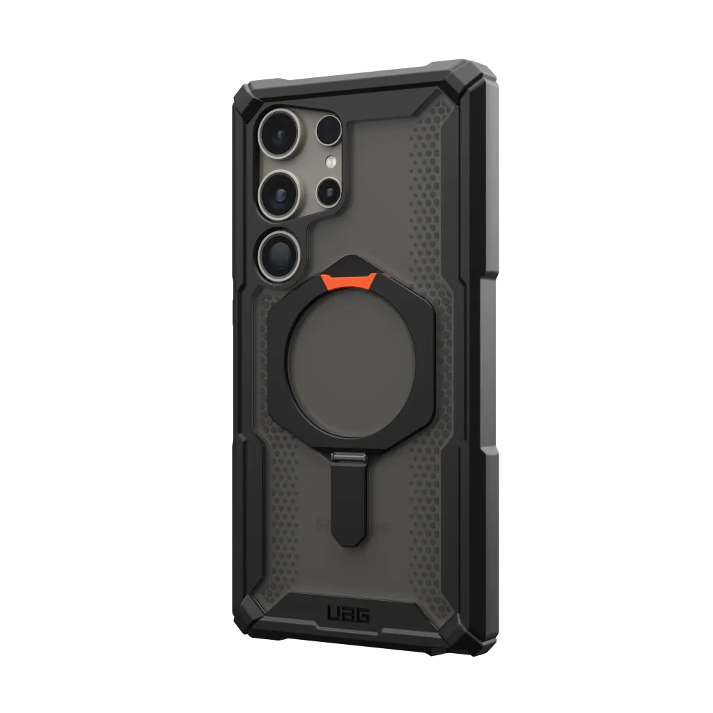 UAG Plasma XTE Pro Case & Kickstand & Magnet Samsung S24 Ultra 5G 6.8 - Black Orange