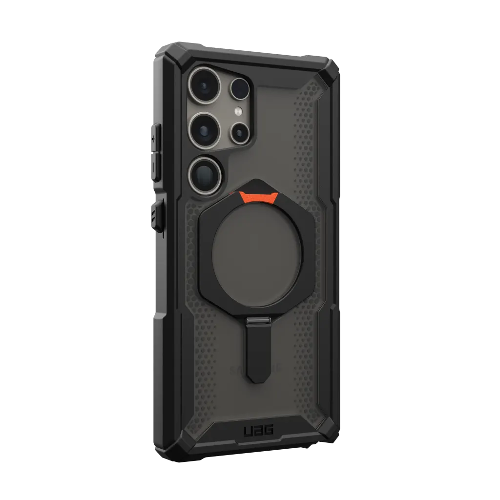 UAG Plasma XTE Pro Case & Kickstand & Magnet Samsung S24 Ultra 5G 6.8 - Black Orange