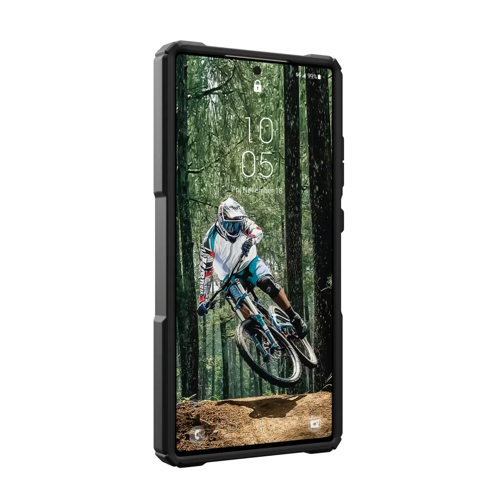 UAG Plasma XTE Pro Case & Kickstand & Magnet Samsung S24 Ultra 5G 6.8 - Black Orange