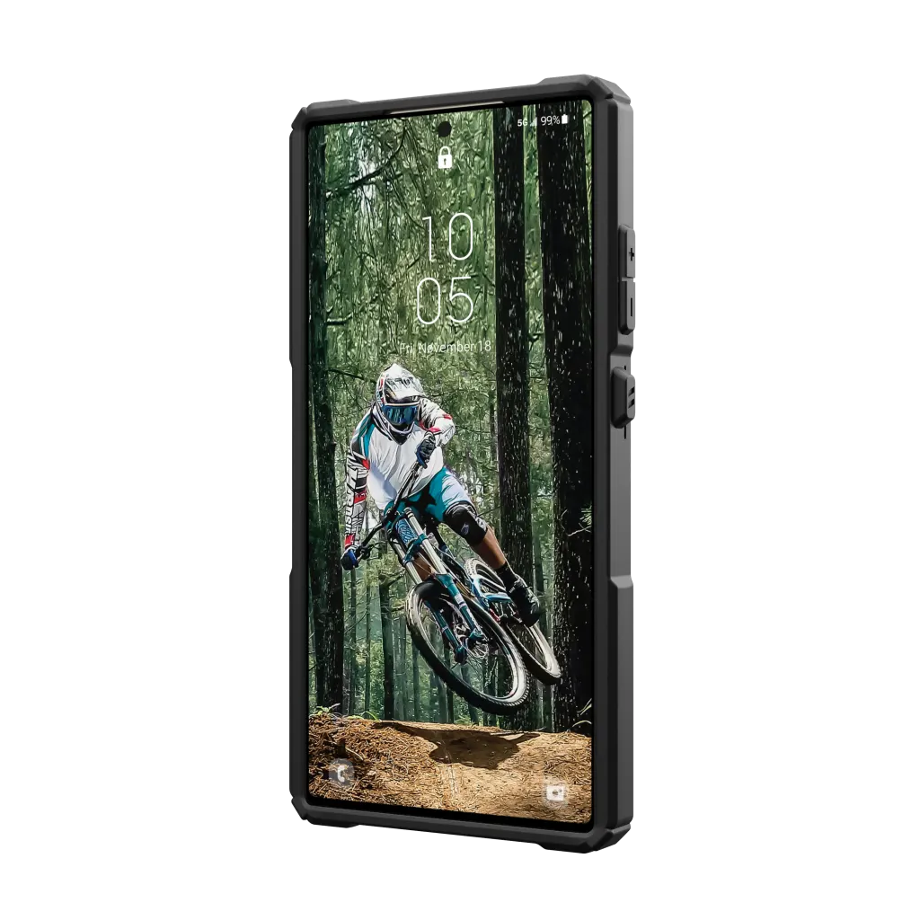 UAG Plasma XTE Pro Case & Kickstand & Magnet Samsung S24 Ultra 5G 6.8 - Black Orange