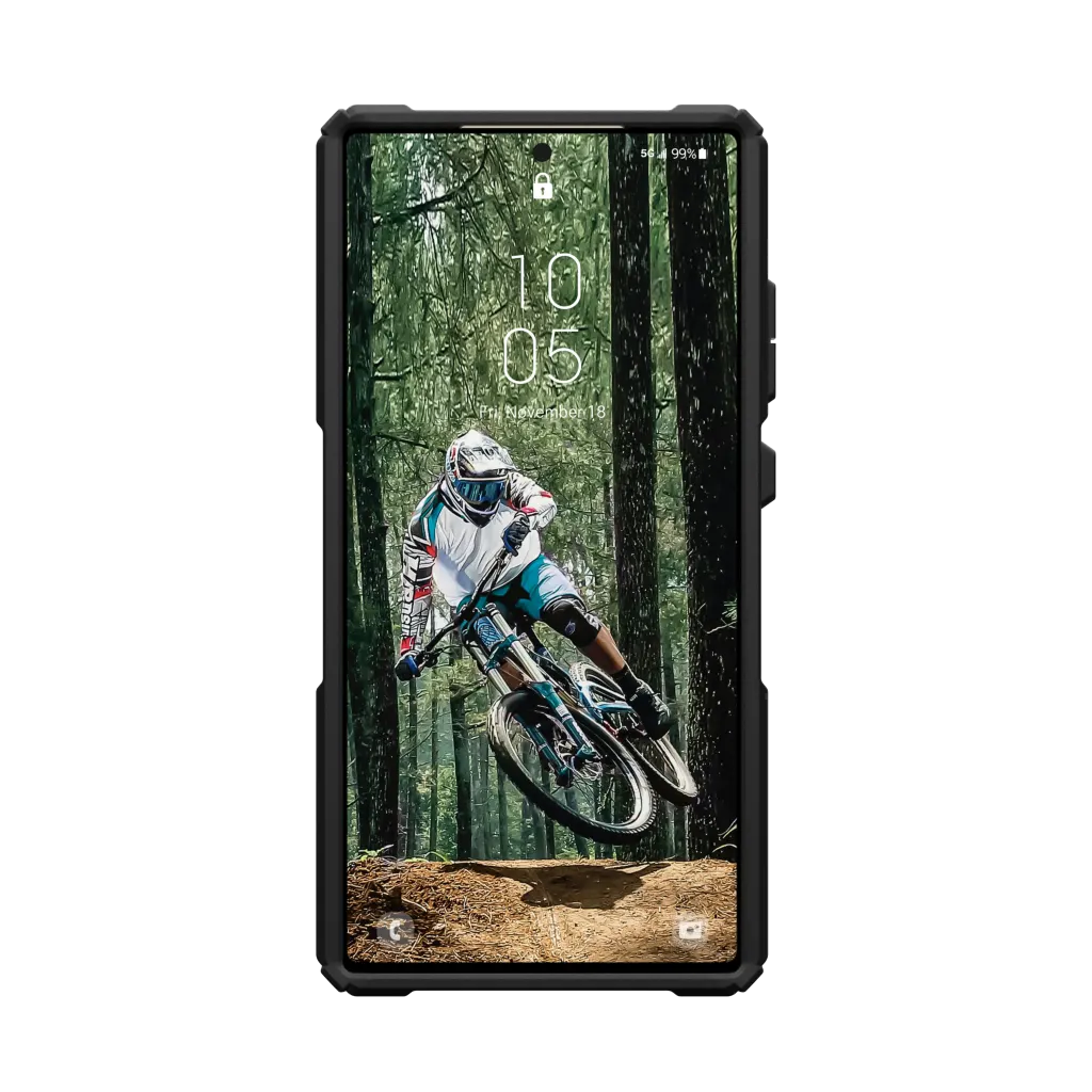 UAG Plasma XTE Pro Case & Kickstand & Magnet Samsung S24 Ultra 5G 6.8 - Black Orange