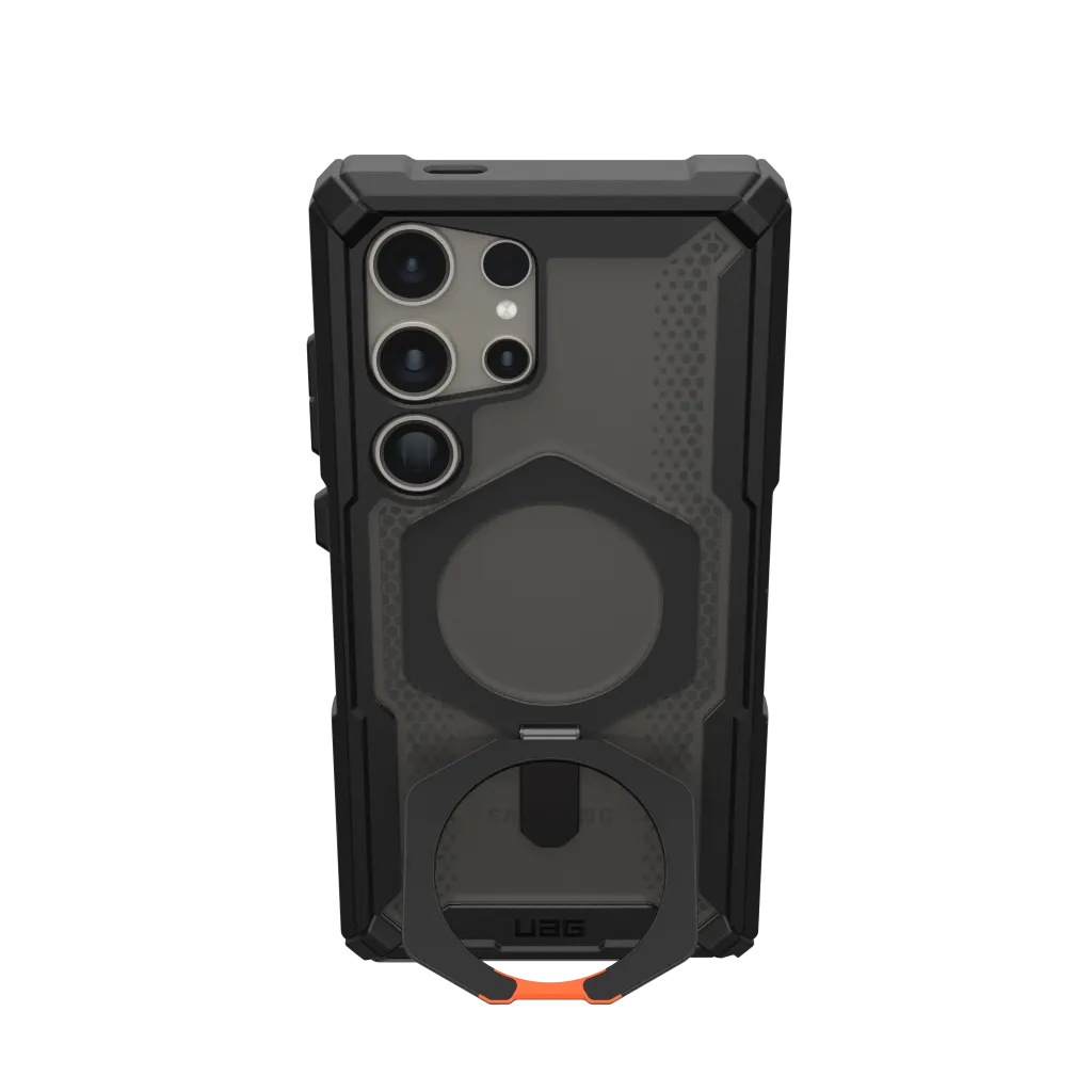 UAG Plasma XTE Pro Case & Kickstand & Magnet Samsung S24 Ultra 5G 6.8 - Black Orange