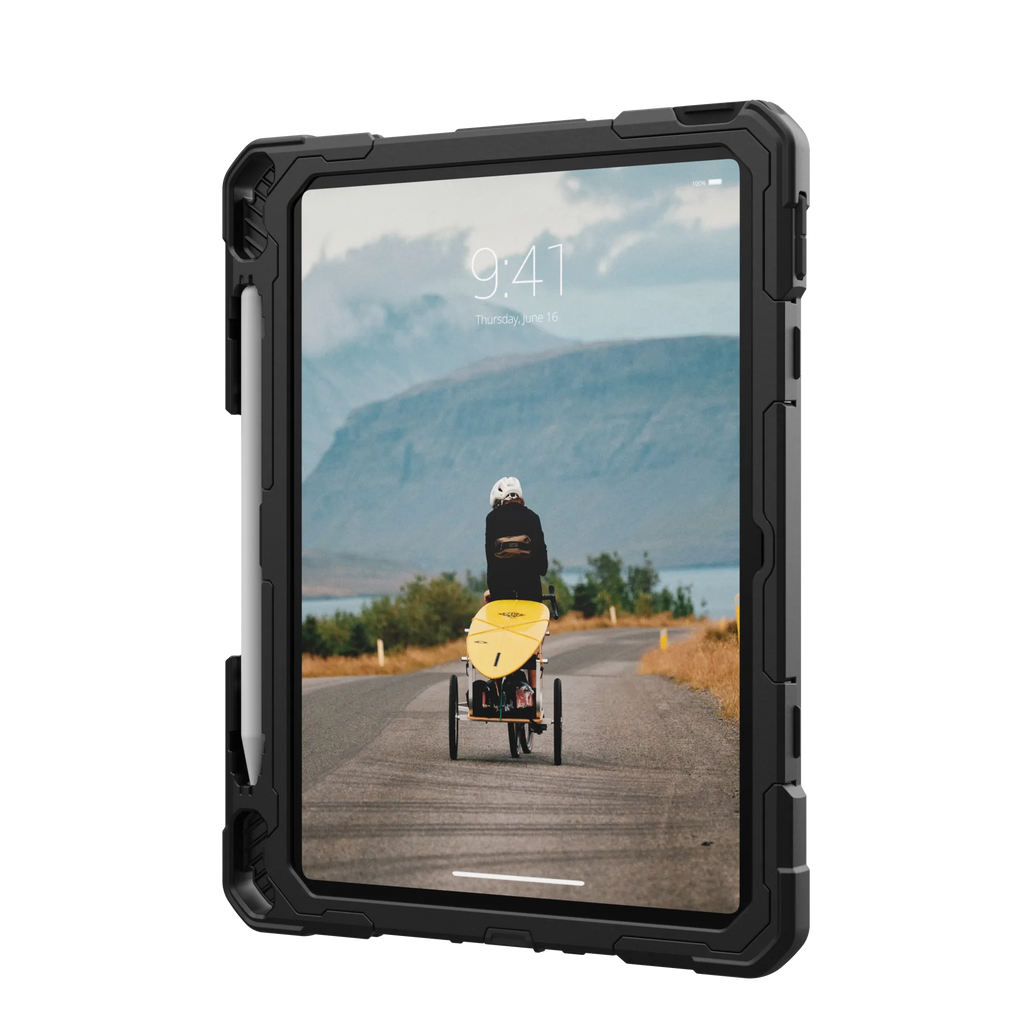 UAG Plasma Rugged Case iPad 10th Gen 10.9  Kickstand & Handstrap - Black