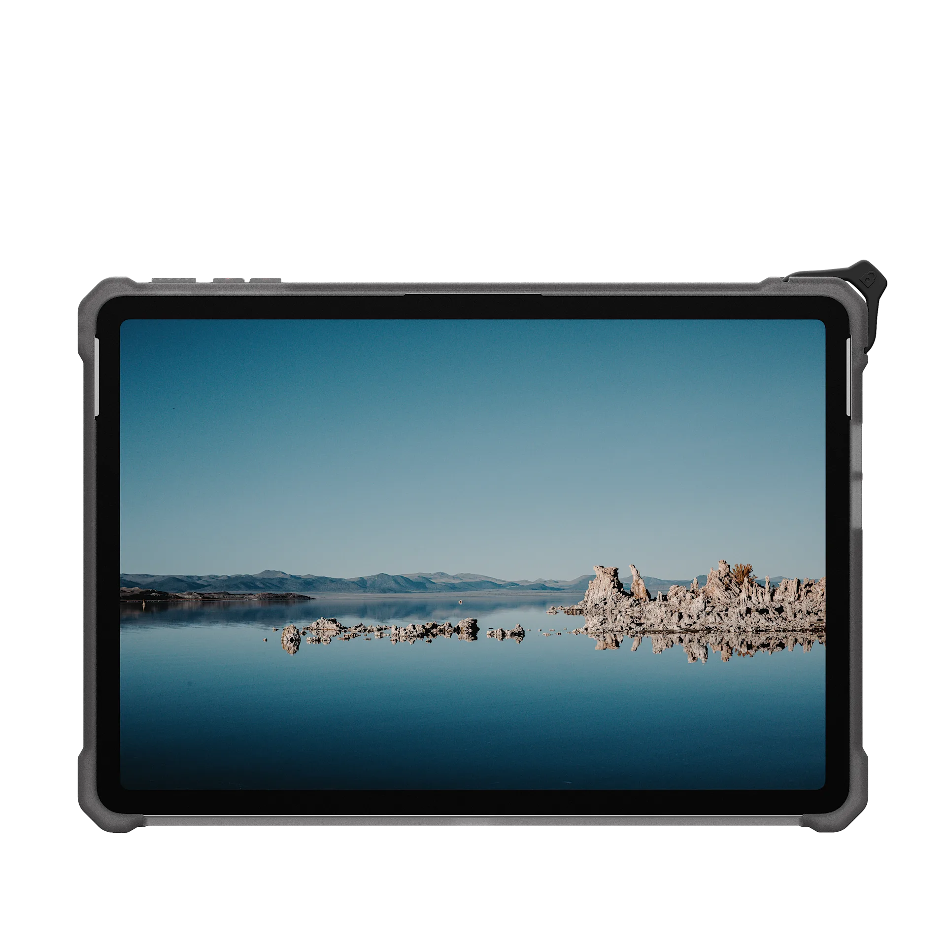 Close-up of UAG Plyo Case Corner Protection on Surface Pro 1st Edition 12"