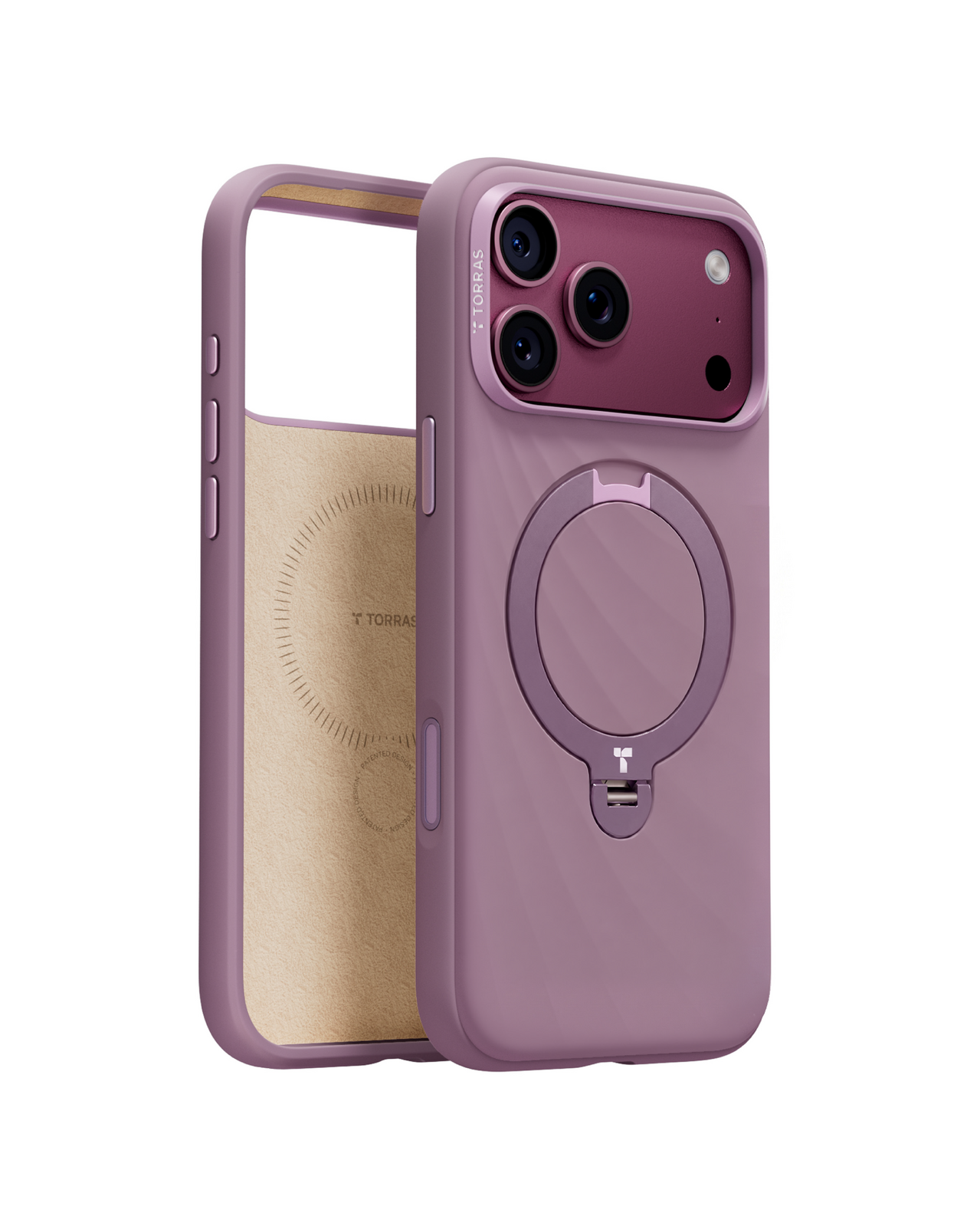 Torras Ostand Q3 Wind MagSafe Case iPhone 18 Pro - Purple