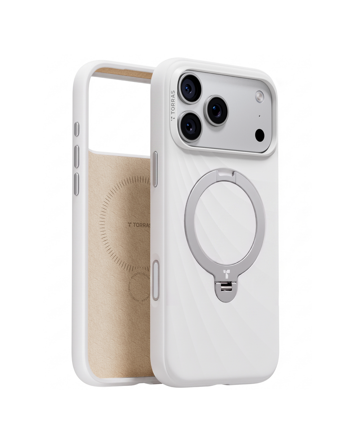 Torras Ostand Q3 Wind MagSafe Case iPhone 18 Pro Max - White