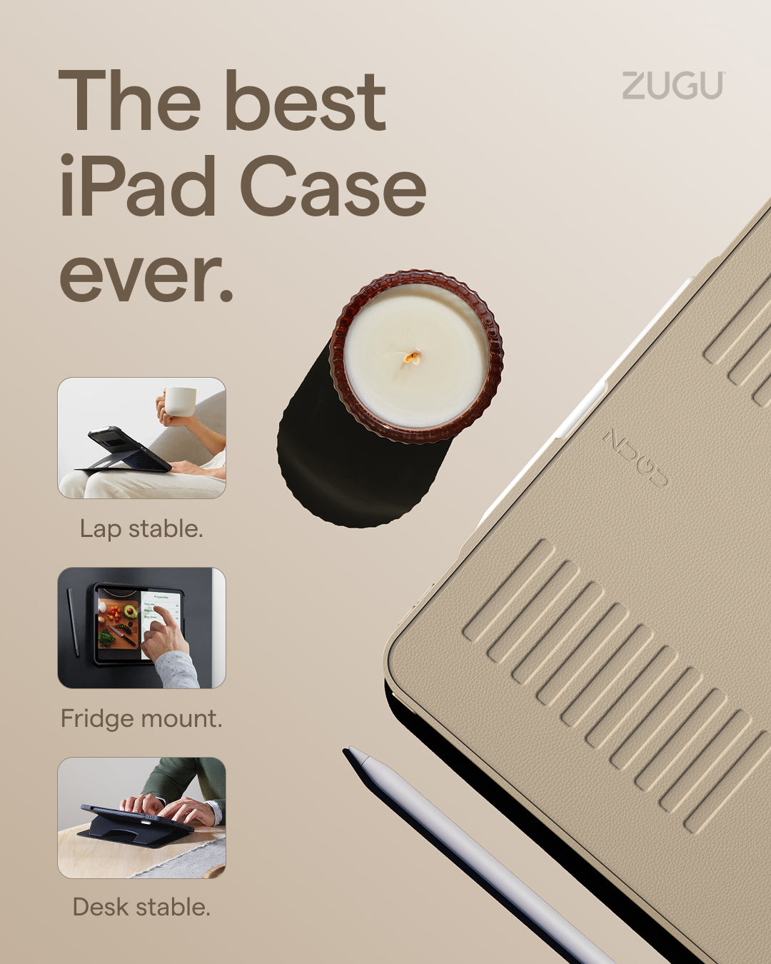 Zugu Case For iPad Pro 13 M4 / M5 - Sand