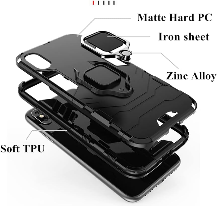 Rugged & Protective Armour Case Samsung A23 Built-in Ring Holder