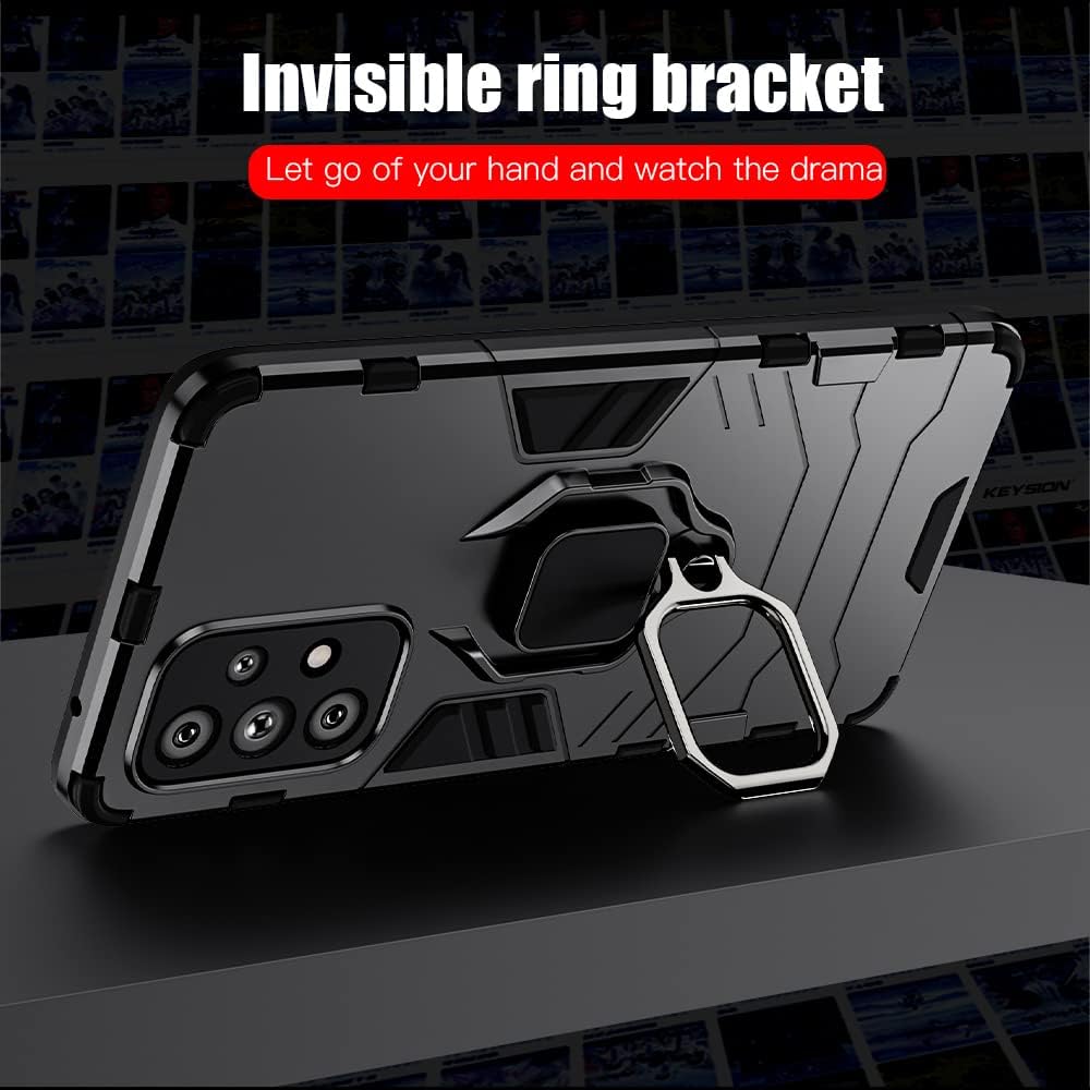 Rugged & Protective Armour Case Samsung A23 Built-in Ring Holder