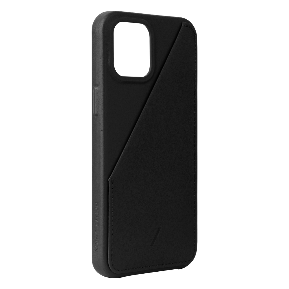 Native Union Clic Card Leather Case For iPhone 12 Pro Max - Black - Mac Addict