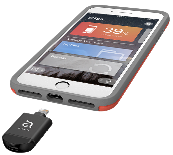 Adam Elements iKlips miReader 4K Lightning / Micro USB - Black - Mac Addict