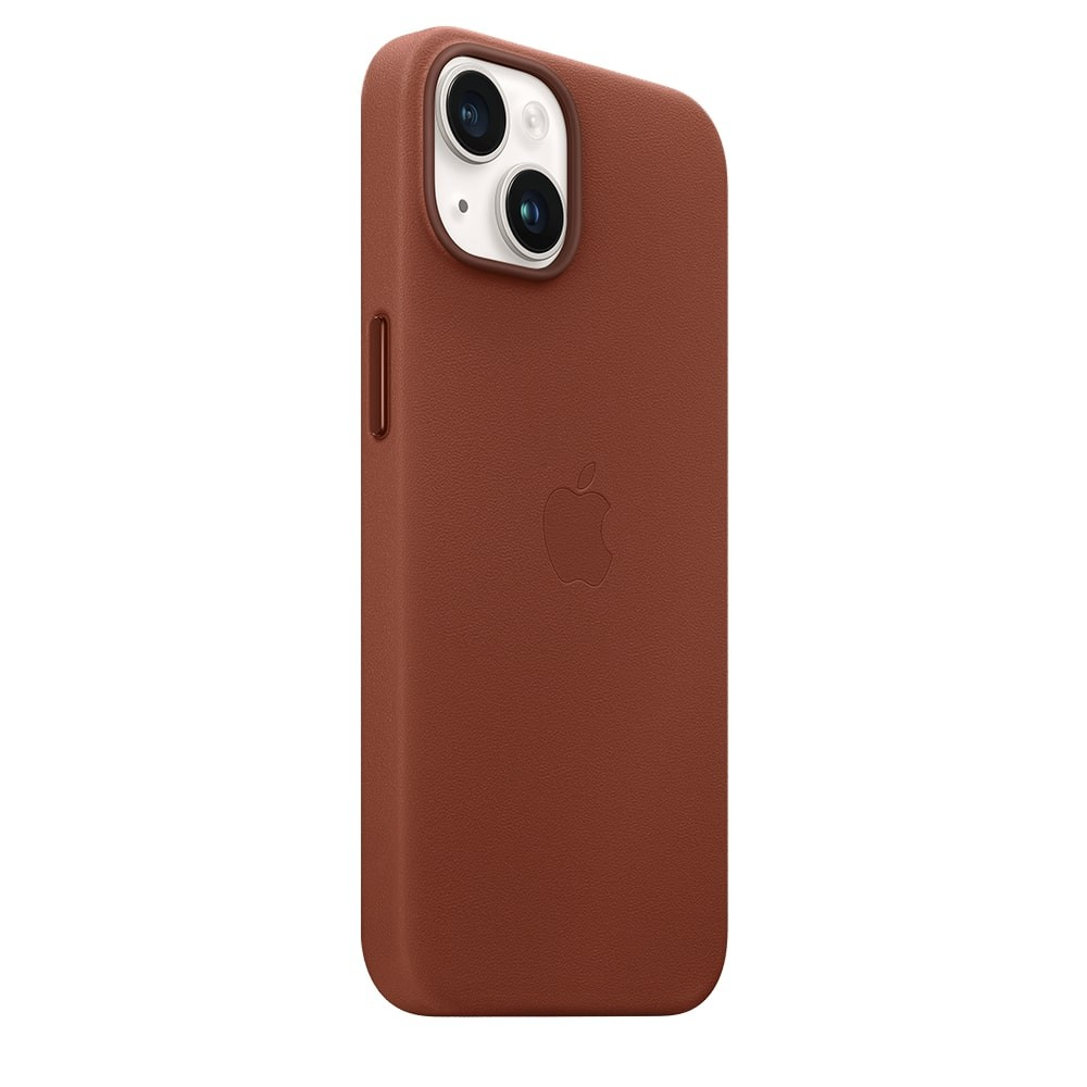 Apple Official Leather Case with MagSafe for iPhone 14 Standard - Umber
