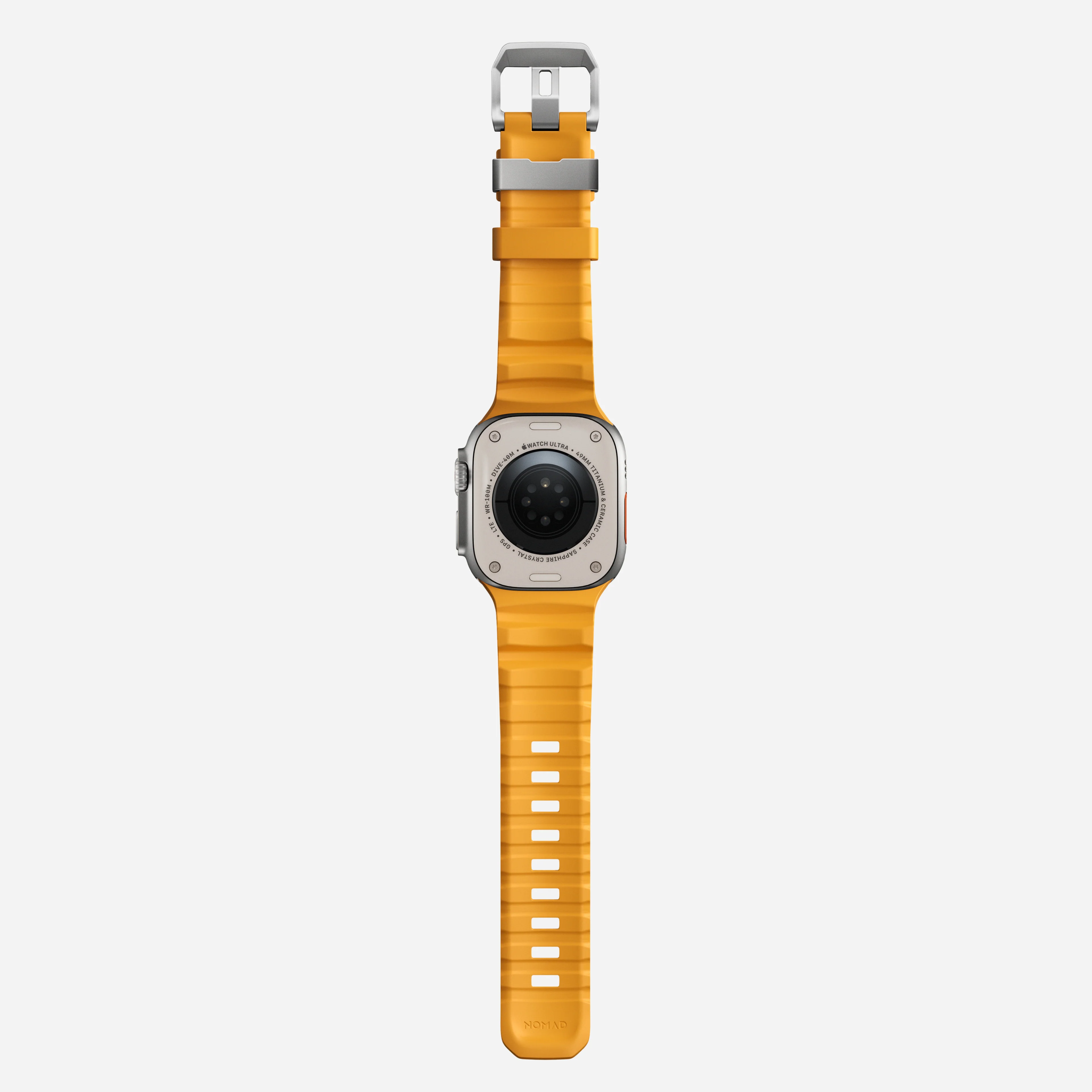 Nomad Rocky Point Band for Apple Watch 42-49 & Ultra 1 - 3 - Sol Yellow (Natural Hardware)