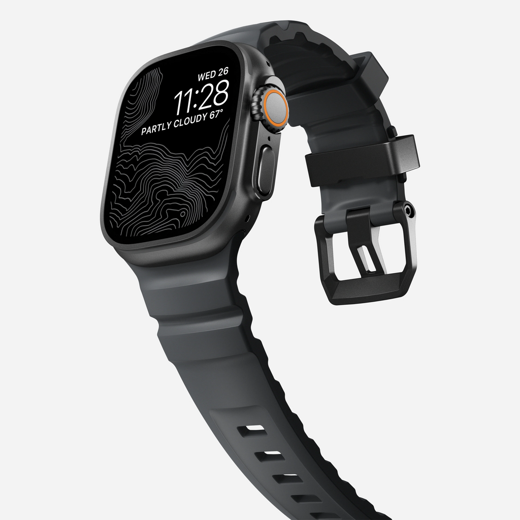 Nomad Rocky Point Band for Apple Watch 44-46-Ultra - Storm (Black Hardware)