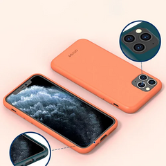 Araree Typo-Skin Silicone Case iPhone 11 Coral Pink - BONUS Screen Protector!