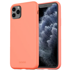 Araree Typo-Skin Silicone Case iPhone 11 Coral Pink - BONUS Screen Protector!