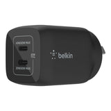 Belkin BoostCharge Pro Dual Wall Charger 65W USB C - Black