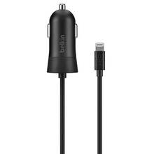 Load image into Gallery viewer, Belkin Lightning Car Charger for iPhone and iPad - Black