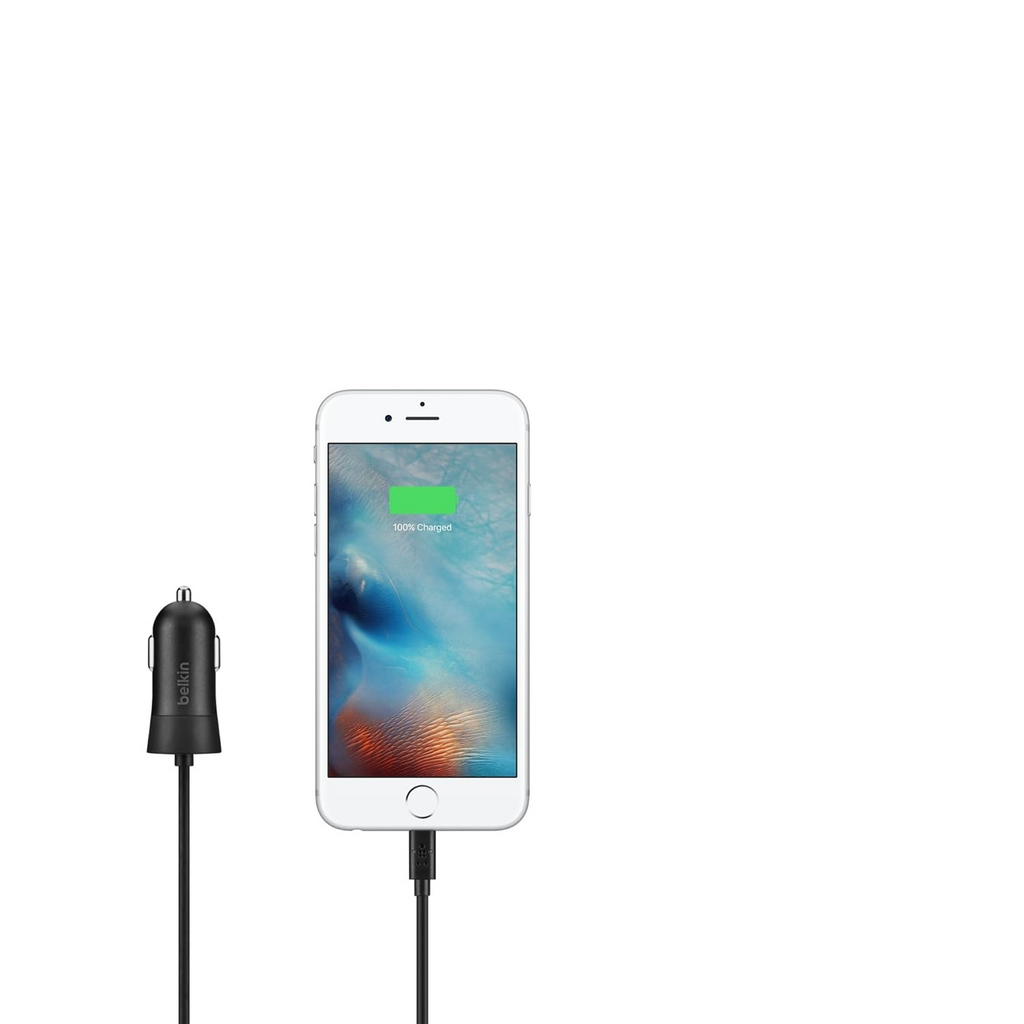 Belkin Lightning Car Charger for iPhone and iPad - Black